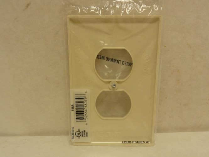 Cooper PJ8LA; Lot-22 Duplex Wallplate