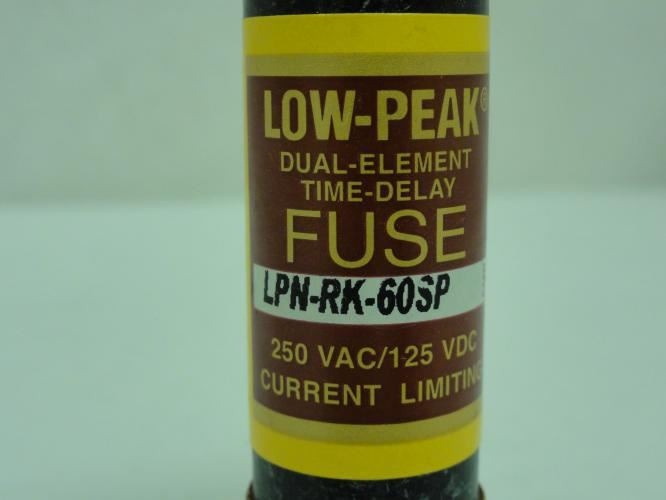 Cooper-Bussmann LPN-RK-60SP; Time Delay Dual Element Fuse; 60A