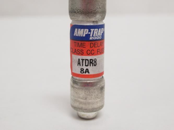 Ferrazz ATDR8; Time Delay Fuse; 8A; 600VAC; 300VDC; Class CC