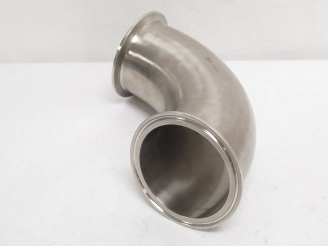 Industry-Std 11D016; Elbow; 90Deg; SS-304; 3" Clamp