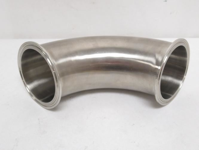 Industry-Std 11D016; Elbow; 90Deg; SS-304; 3" Clamp