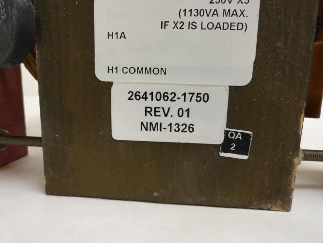Nova 2641062-1750; Control Transformer; 1130vA; 230/380/400/415/480V