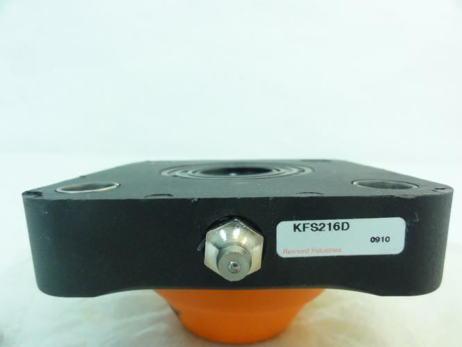 Rexnord KFS216D; Flange Ball Bearing; 4-Bolt; 1"ID