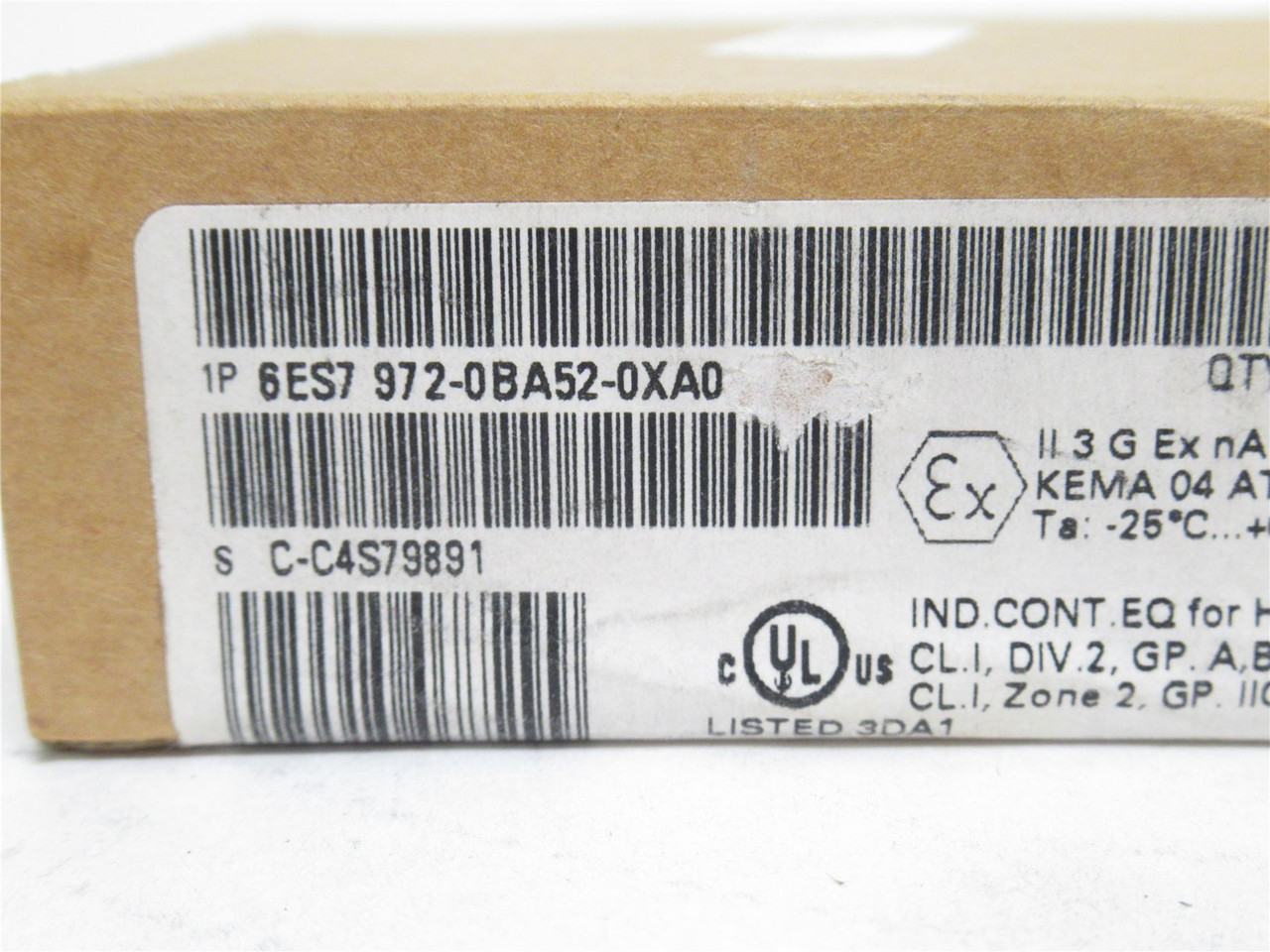 Siemens 6ES7972-0BA52-0XA0; Bus Connector; PROFIBUS; W/Socket