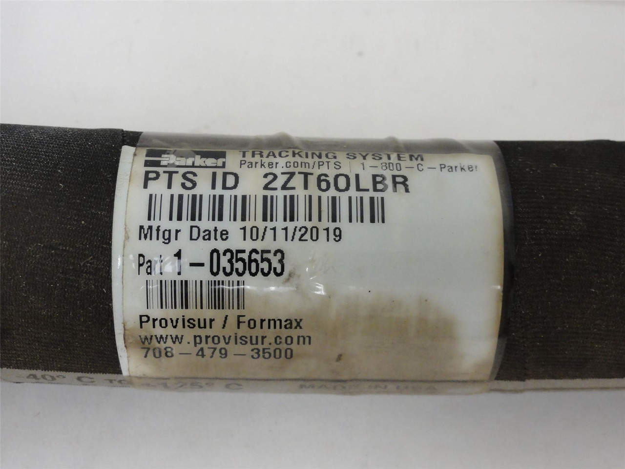 Parker 1-035653; Hydraulic Hose; 1" Hose ID x 44" Long