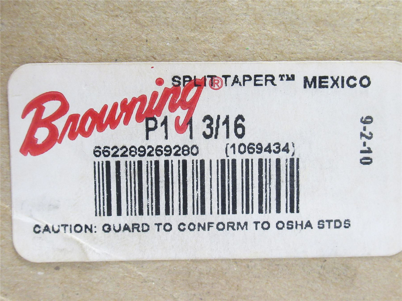 Browning P1 1-3/16; Split Taper Bushing 1-3/16"ID; 3" Flange