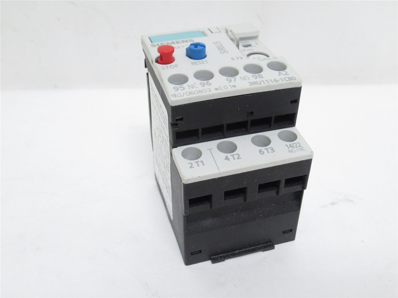 Siemens 3RU1116-1CB0; Overload Relay; 1.8-2.5A; 600VAC