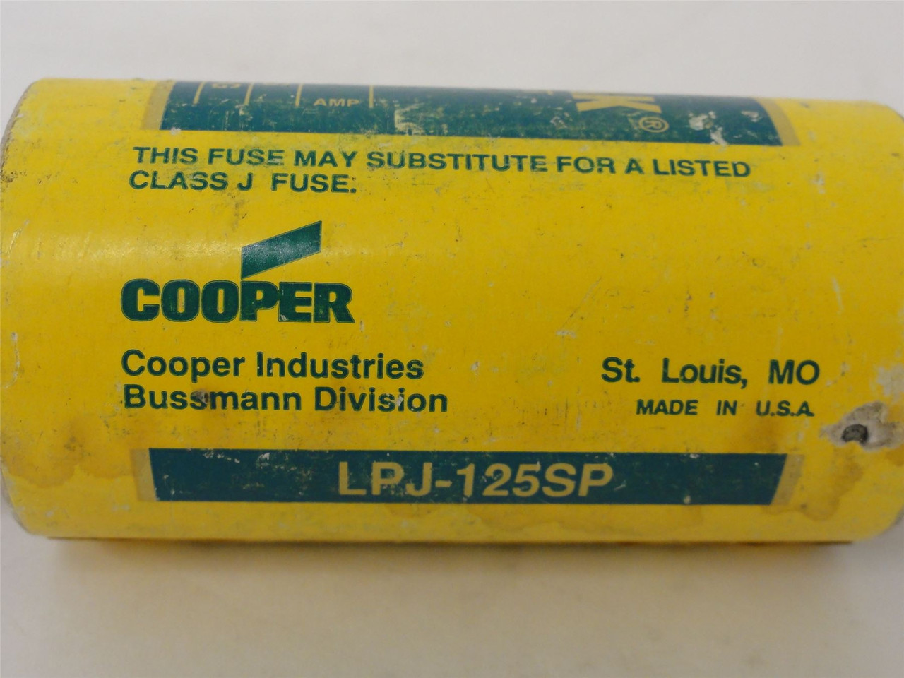 Bussmann LPJ-125SP; Time Delay Fuse; 125A; Cosmetically Poor