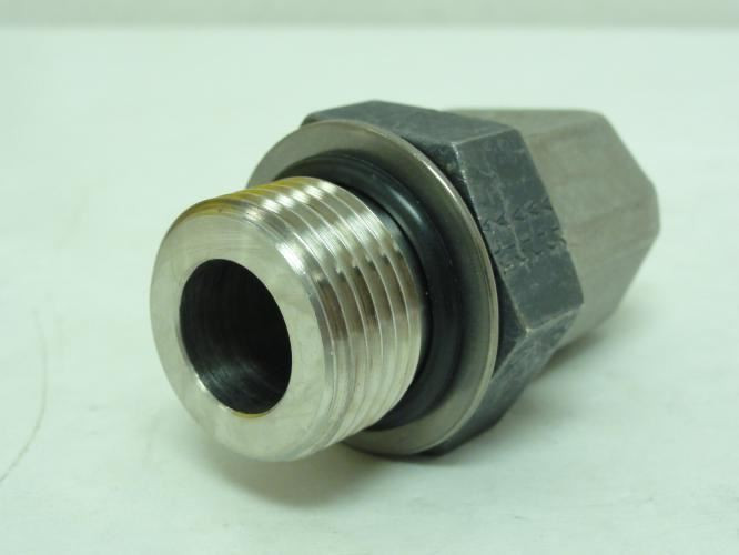 SSP 6-12 C5OLO-SS; Elbow 90Deg; SS-316; 3/8 ORFS x 3/4 BOSS