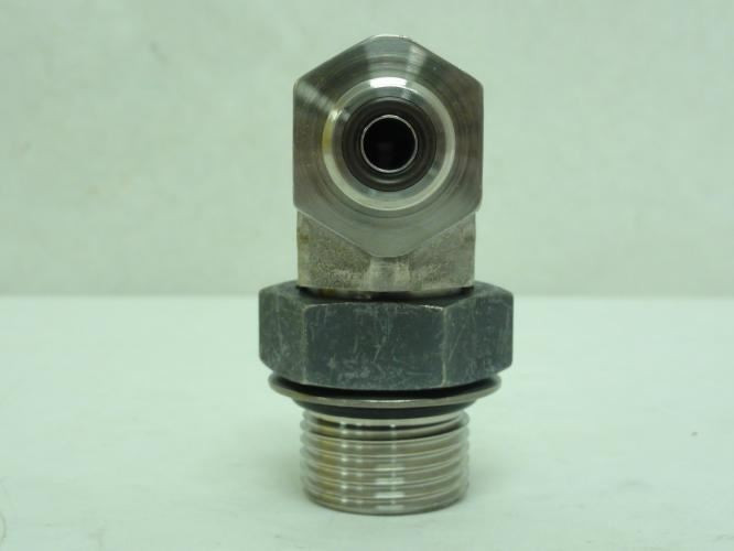 SSP 6-12 C5OLO-SS; Elbow 90Deg; SS-316; 3/8 ORFS x 3/4 BOSS