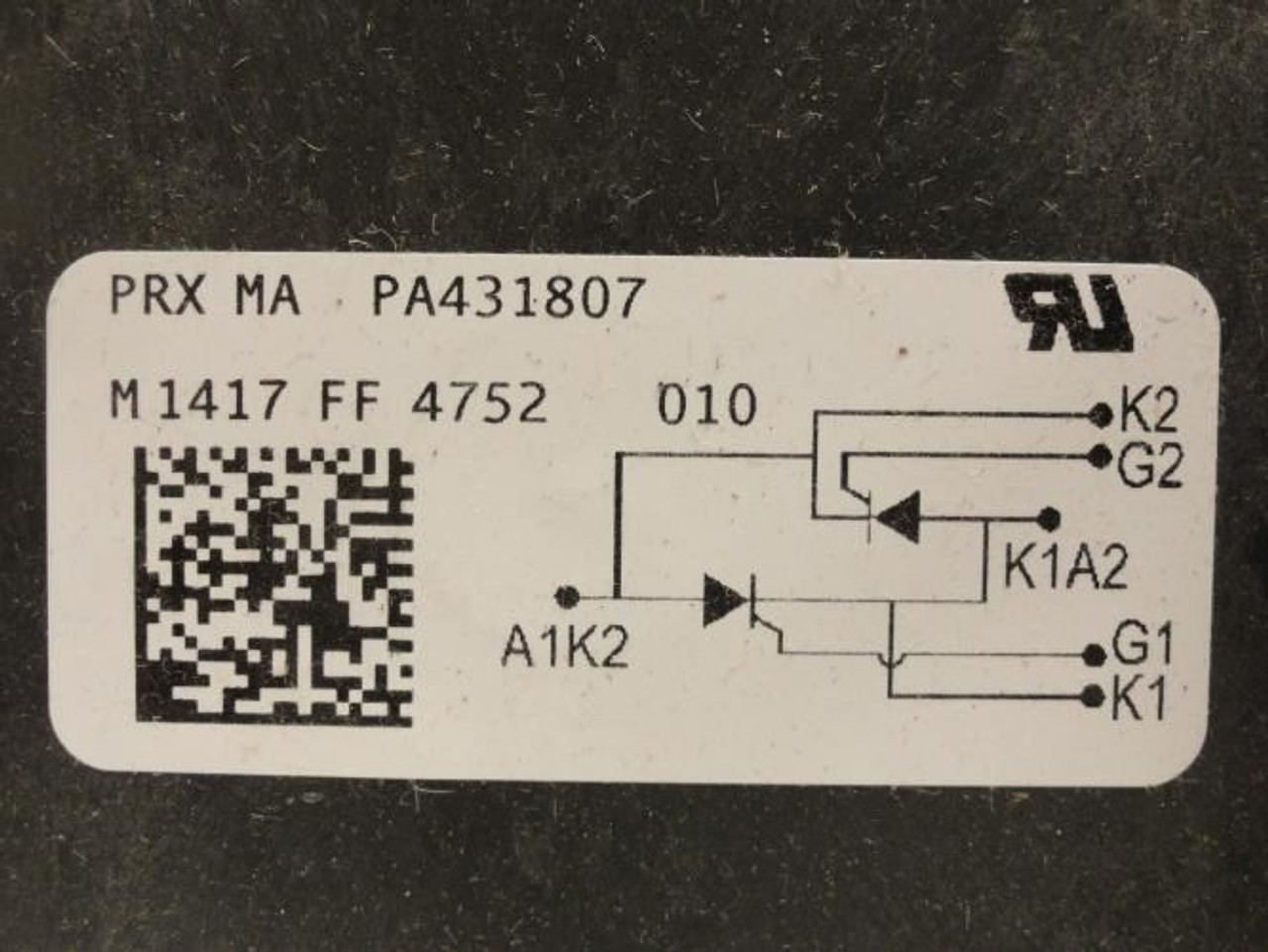 Powerex PA431807; Thyristor Modules; 700A; 2SCR'S