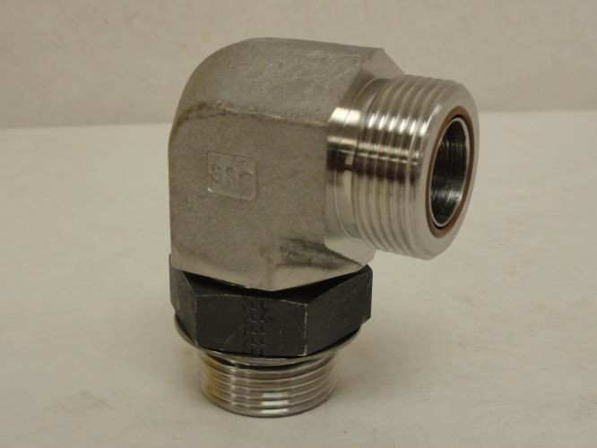 SSP 16 C5OLO-SS; Elbow 90Deg; SS-316; 1 ORFS x 1 BOSS