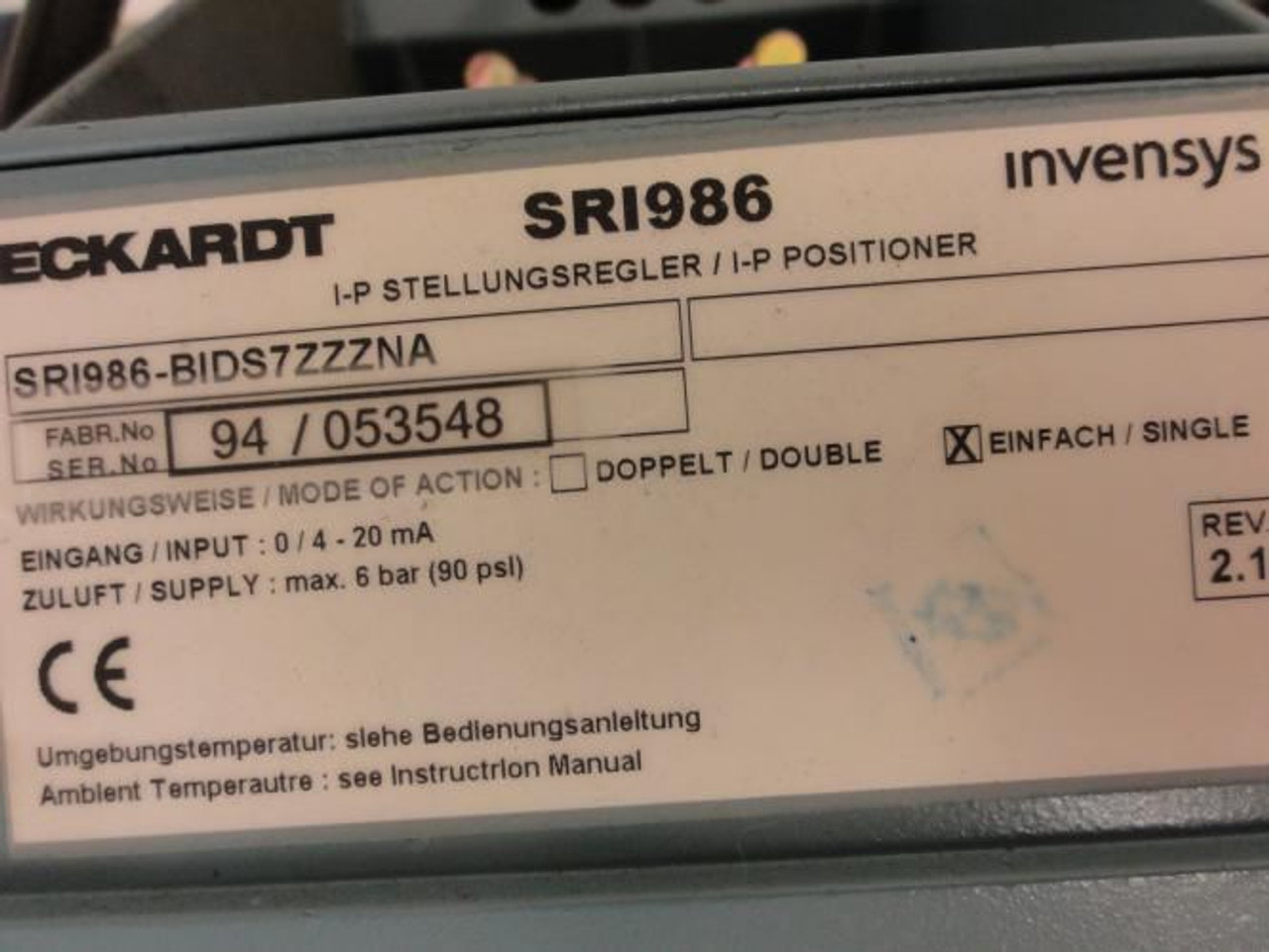 ARI Valves 23441-DN40-SR1986; Actuated Valve; DN40 Flange