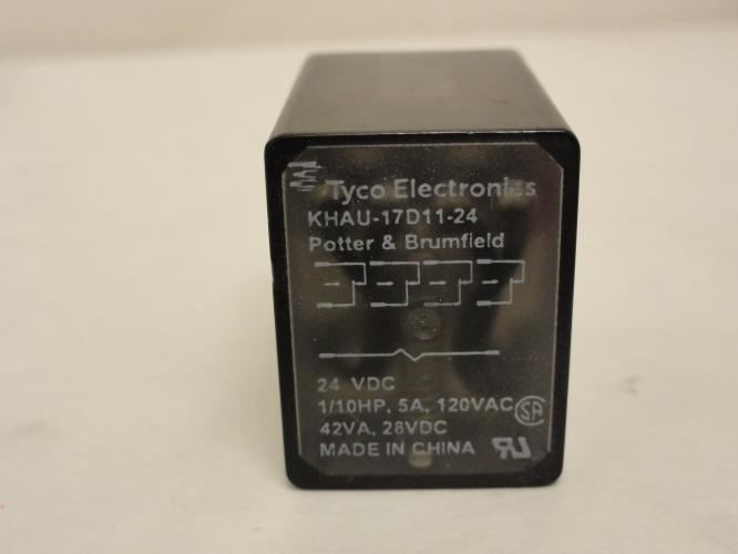 Potter&Brumfield KHAU-17D11-24; Relay; 5A; 120VAC; Coil: 24VDC