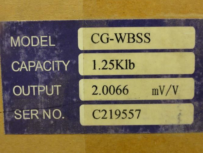 Coti CG-WB-SS; Single Ended Shear Beam Load Cell; SS
