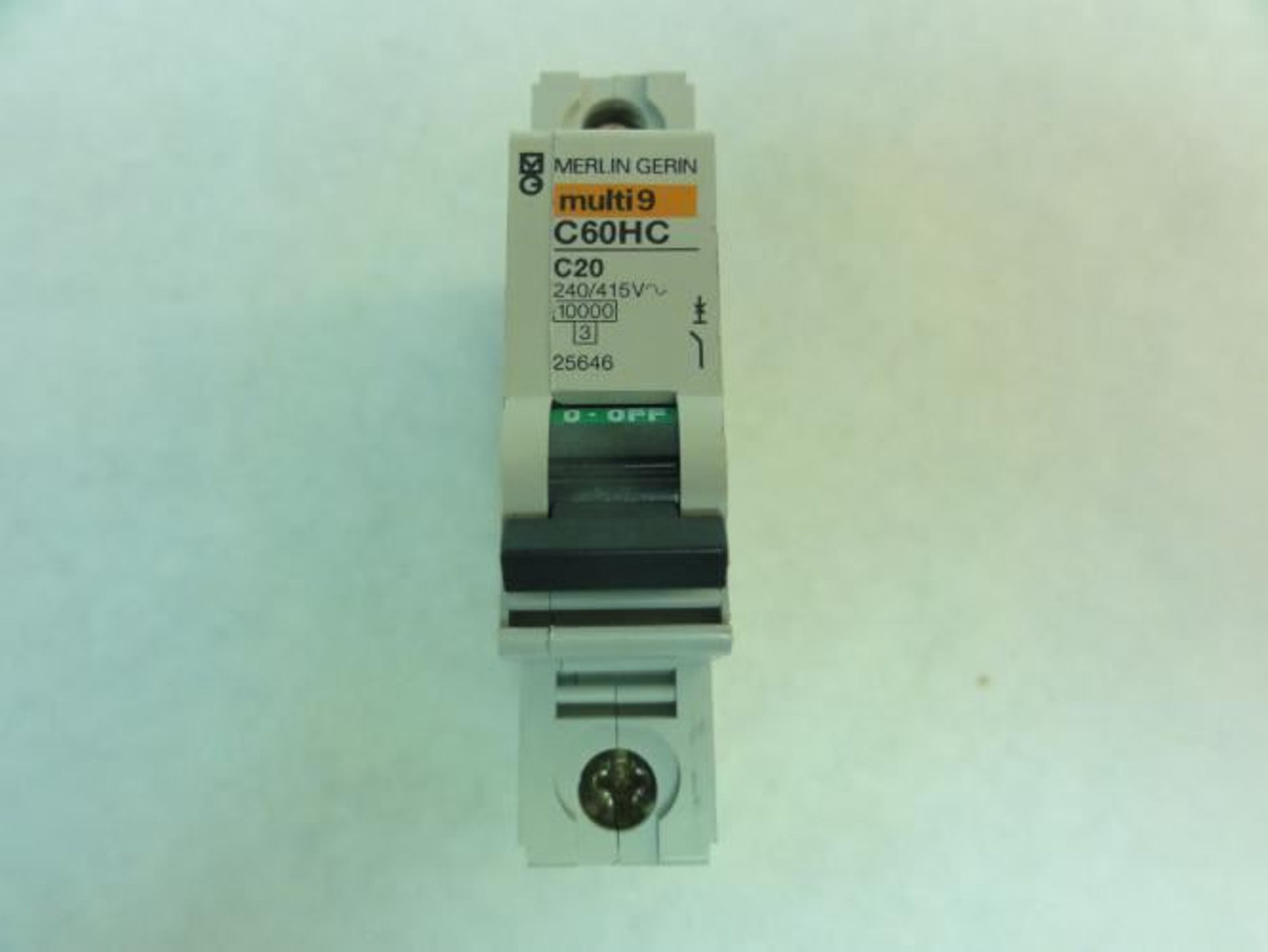 Merlin Gerin 25646 -C60HC-C20; Circuit Breaker 20A 1P 240/415V