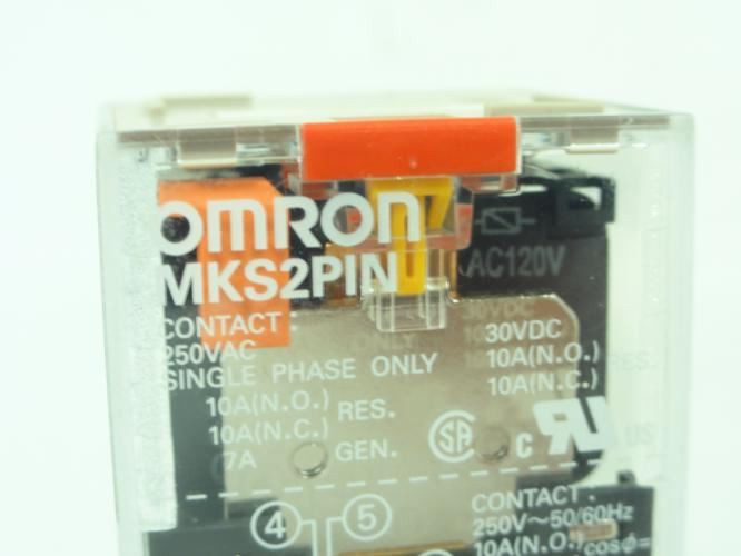 Omron MKSS2PINAC120; Relay; 10A; 8-Pin; 250VAC; Coil:120VAC