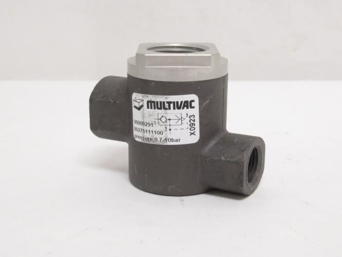 Multivac 80275111100; Rapid Vent Valve 3/8 x 1/4NPT; 0.7-10bar