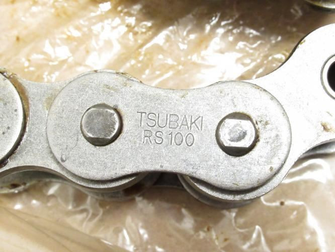 Tsubaki 100 RIV 10FT; Riveted Roller Chain #100; 10' Long