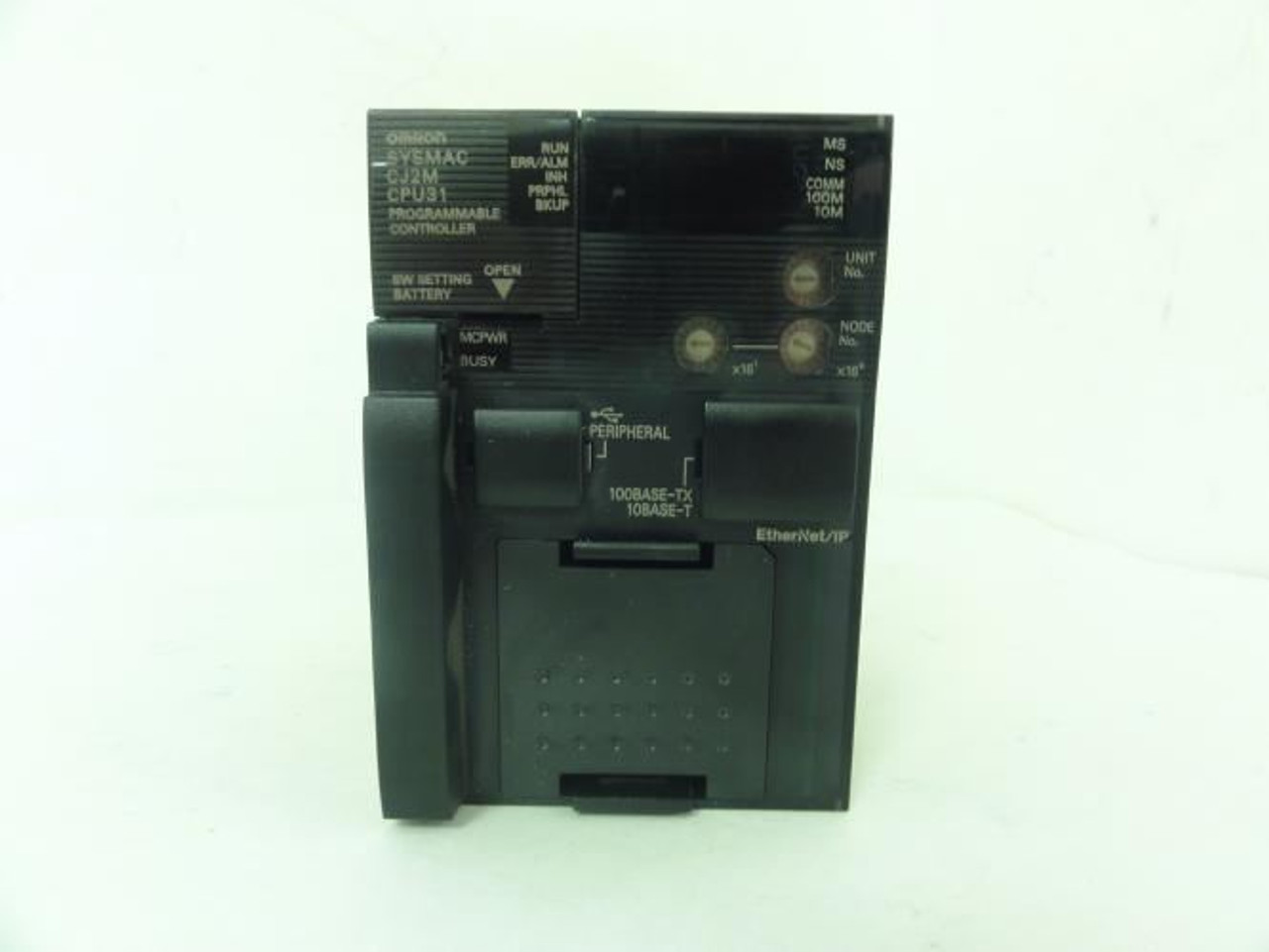 Omron CJ2M-CPU31; CPU Unit; 2560 I/O 5Ks Memory