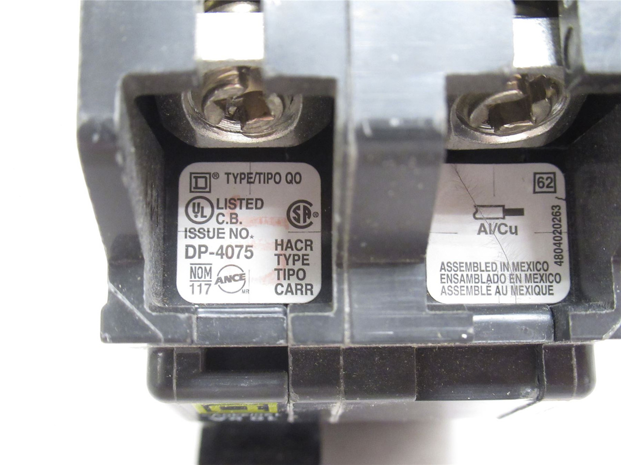 Square D QO260; Mini-Circuit Breaker; 2P; 60A; 120/240V