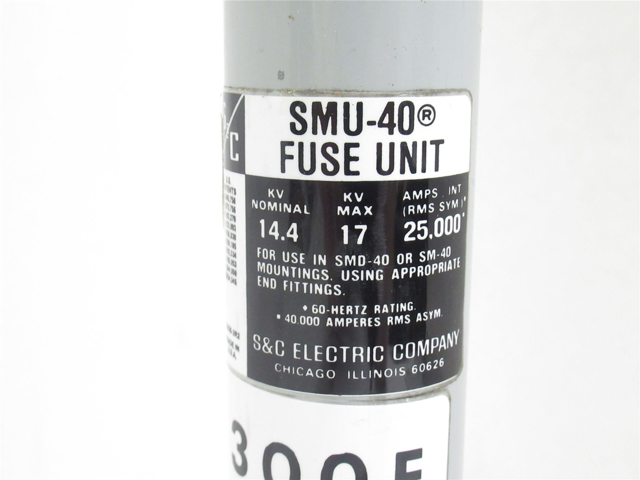 S&C SMU-40_832175; Slow Speed Unit 300E Amp; 14KV - 17KV