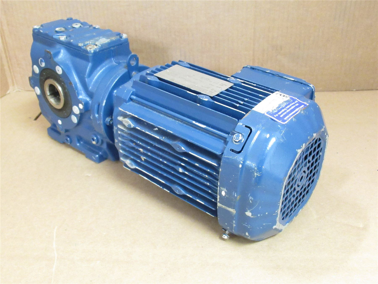 SEW SA47DRE80M4/DH; AC Gearmotor 1HP 44:1 Ratio; 230/460V; 3PH
