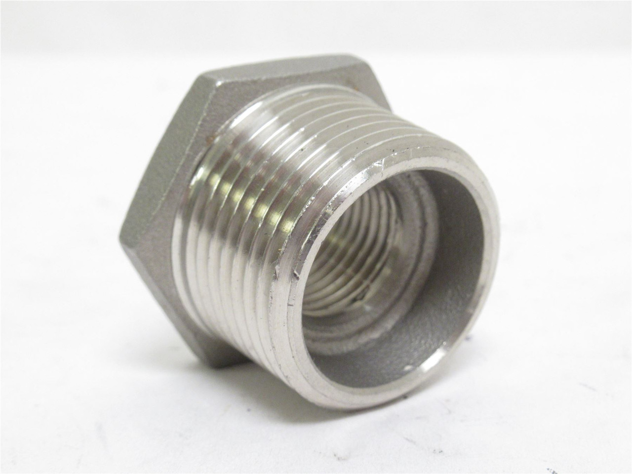 MFG- 60VE20; Reducer Bushing; SS; 1/2BSP x 1BSP