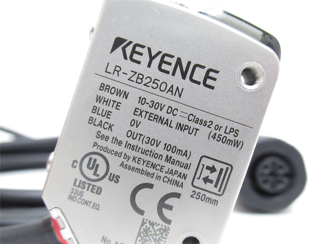 Keyence LR-ZB250AN; Distance Based Sensor; 10-30VDC; 2m Wire