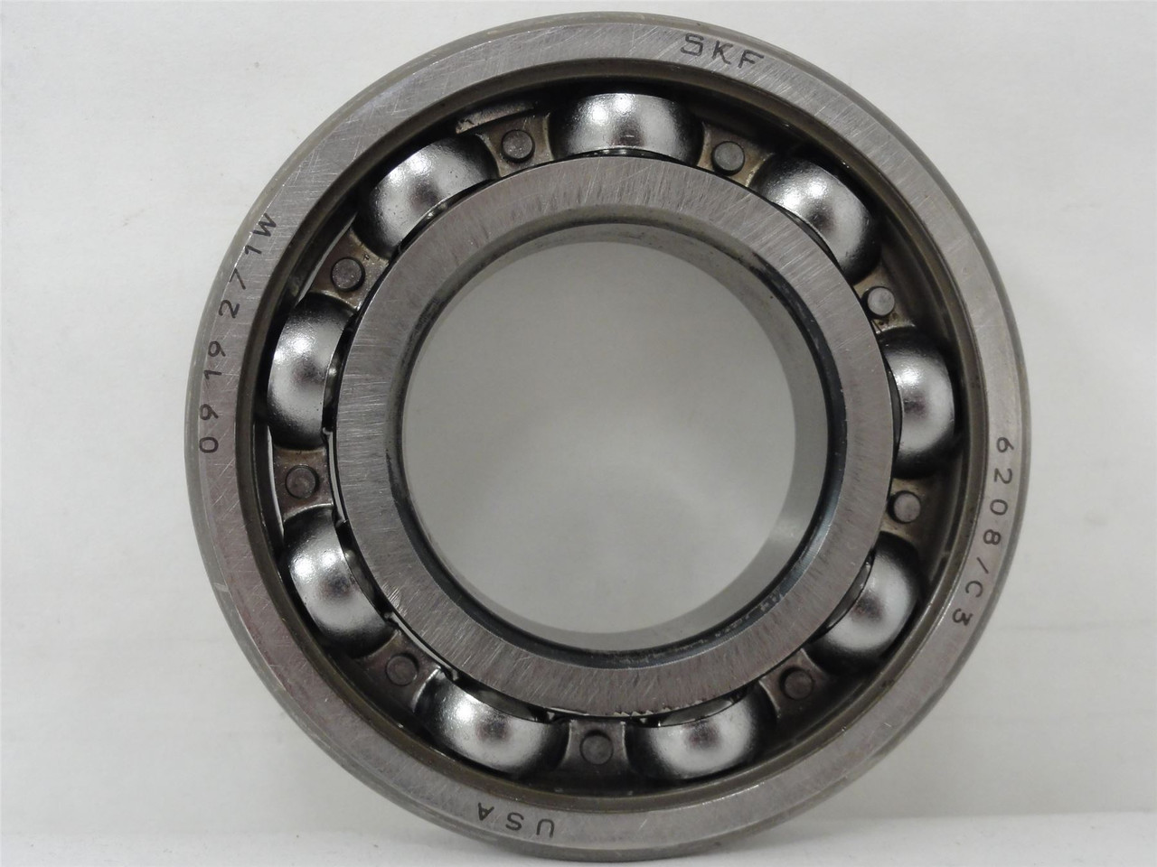SKF 6208/C3; Ball Bearing; 40mm ID; 80mm OD; 18mm Width
