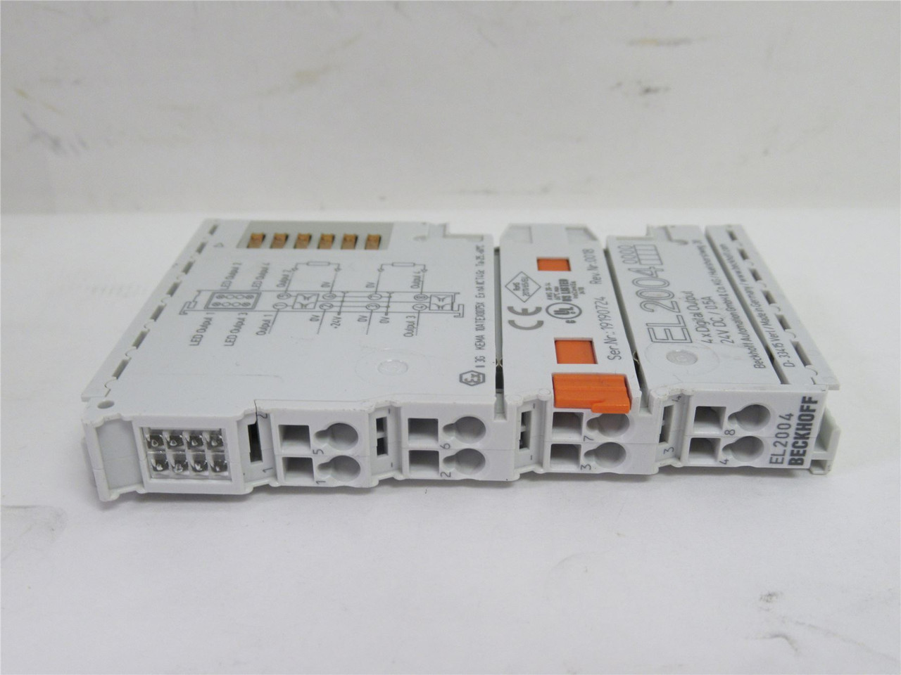 Beckhoff EL2004; Digital Output Terminal; 24VDC; 0.5A