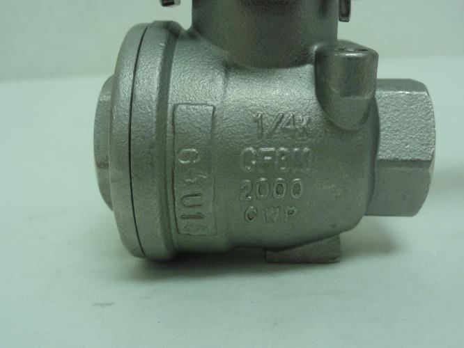 FNW 220AB 1/4"; Inline Ball Valve; SS; 1/4 FNPT; 2000 CWP