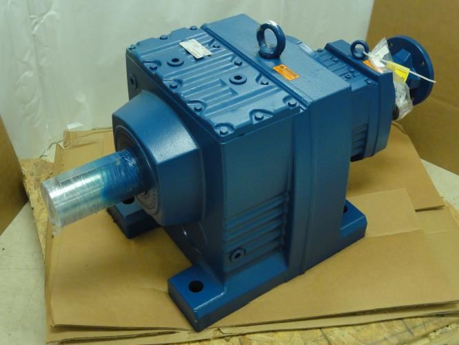 SEW R147R87AM213/215; Inline Gearbox; 368:1 Ratio; 3.8Hp