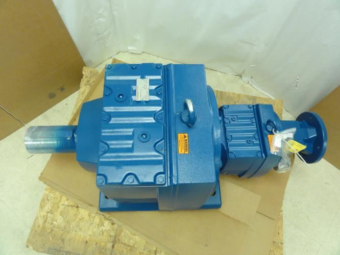SEW R147R87AM213/215; Inline Gearbox; 368:1 Ratio; 3.8Hp