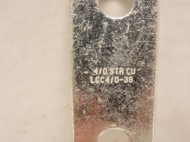 Panduit LCC4/0-38-X; Compression Lug; Two-3/8"  Holes; 4/0 Awg