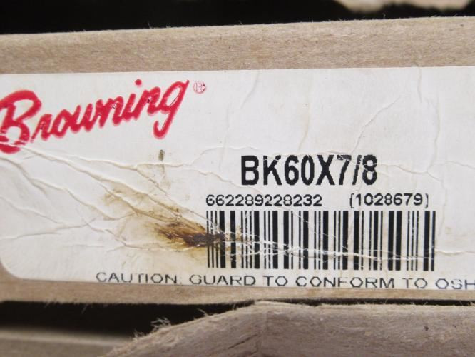 Browning BK60X7/8; V-Belt Pulley 1028679; 7/8"ID; 1 Goove
