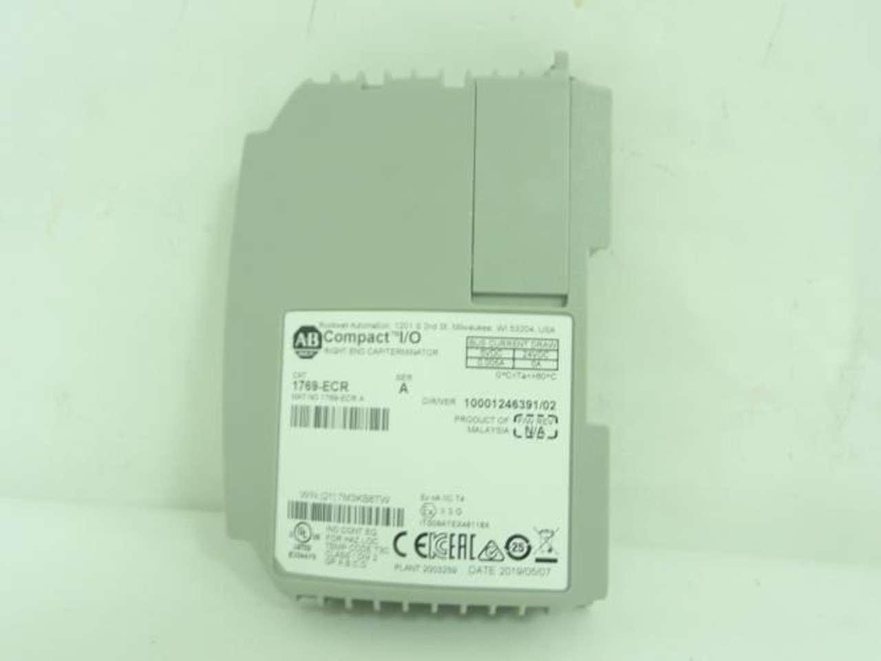Allen-Bradley 1769-ECR; End Cap/Terminator; 5-24VDC; 0.005A