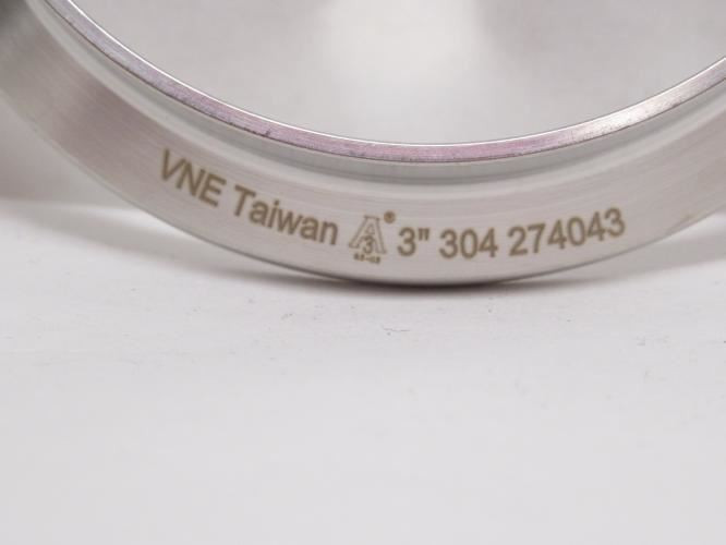 VNE LA-EG2CS3.0; Short Ferrule; SS-304; 3" Clamp