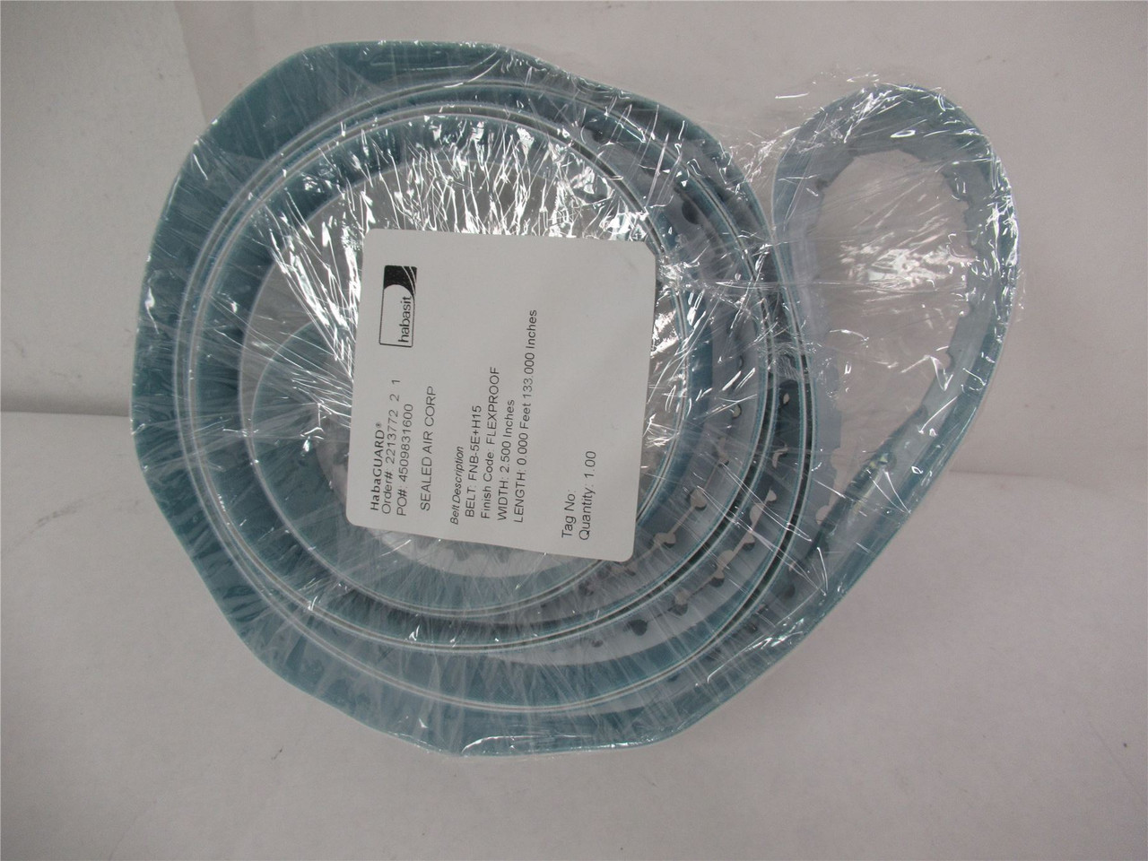 Habasit FNB-5E+H15; Antimicrobial Belt 2.5" Width 133" Length