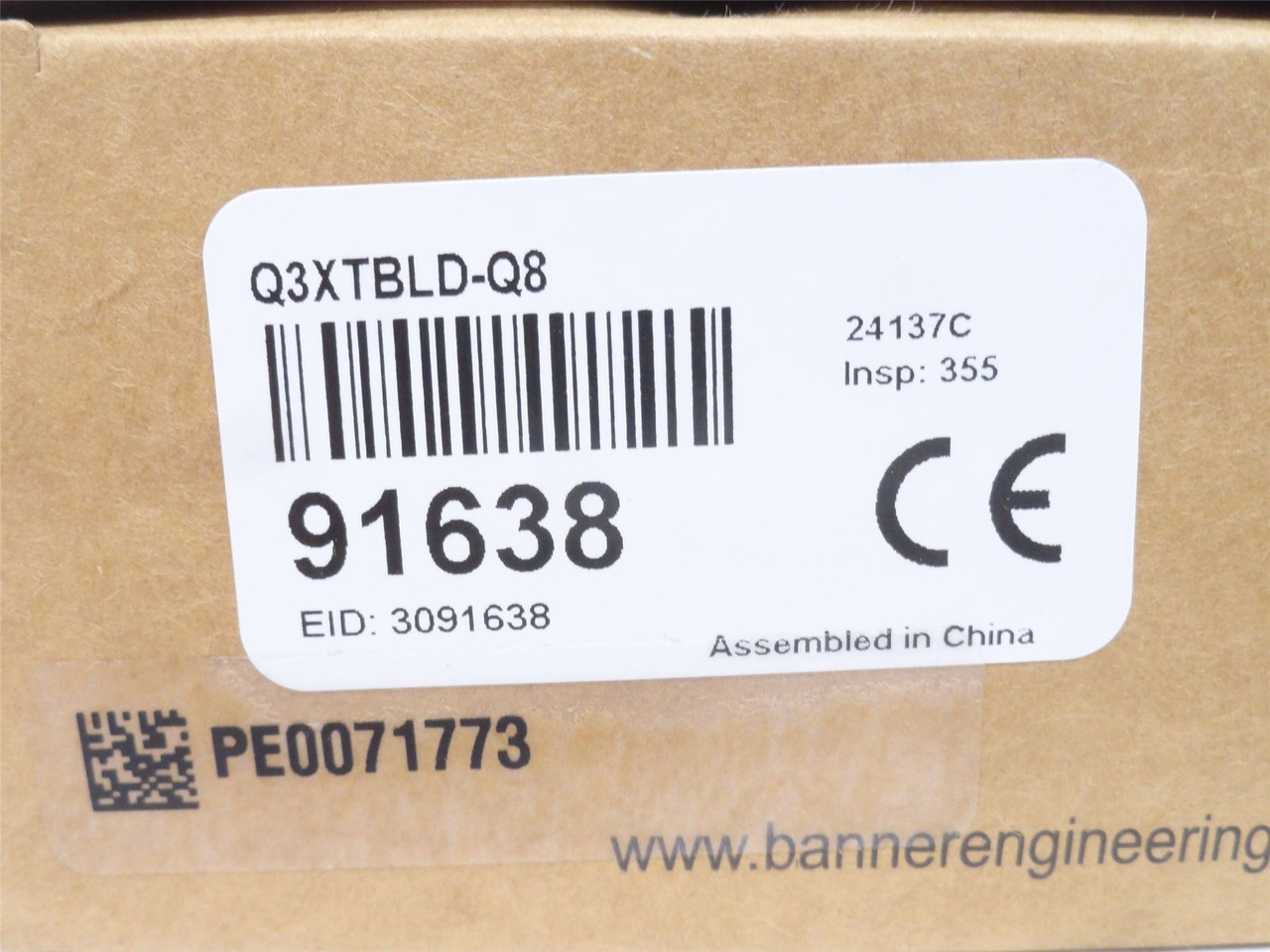 Banner Q3XTBLD-Q8; Contrast Sensor 91638; 10-30VDC; NPP/PNP