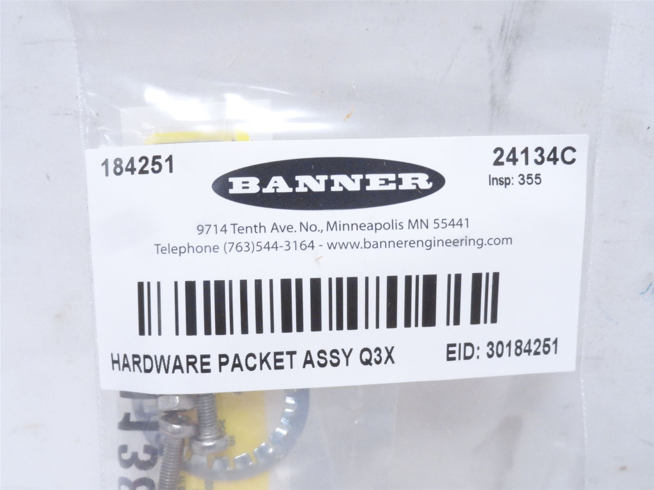 Banner Q3XTBLD-Q8; Contrast Sensor 91638; 10-30VDC; NPP/PNP