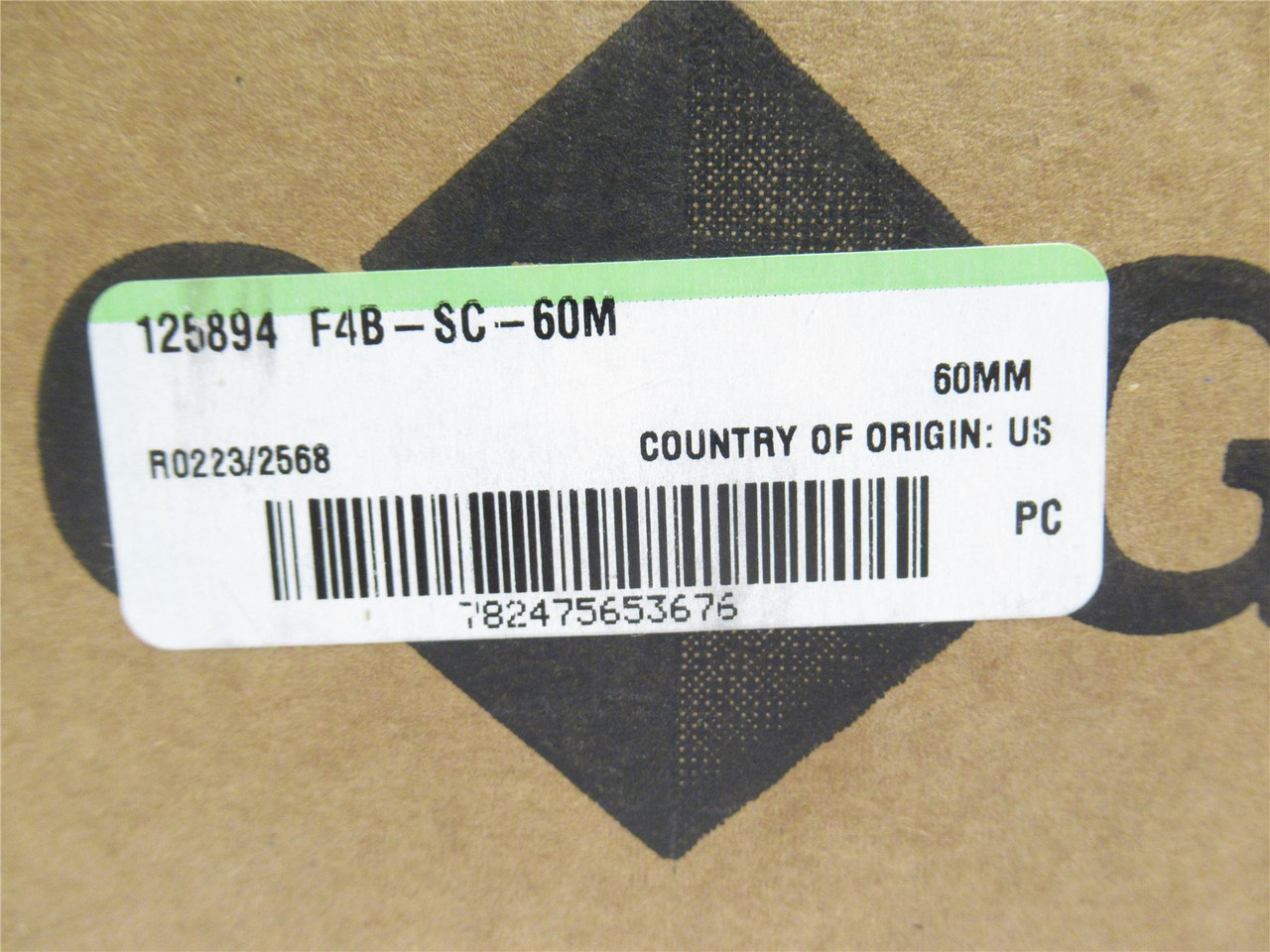Dodge F4B-SC-60M; Flange Bearing 125894; 60mmID; 4-Bolt Mount