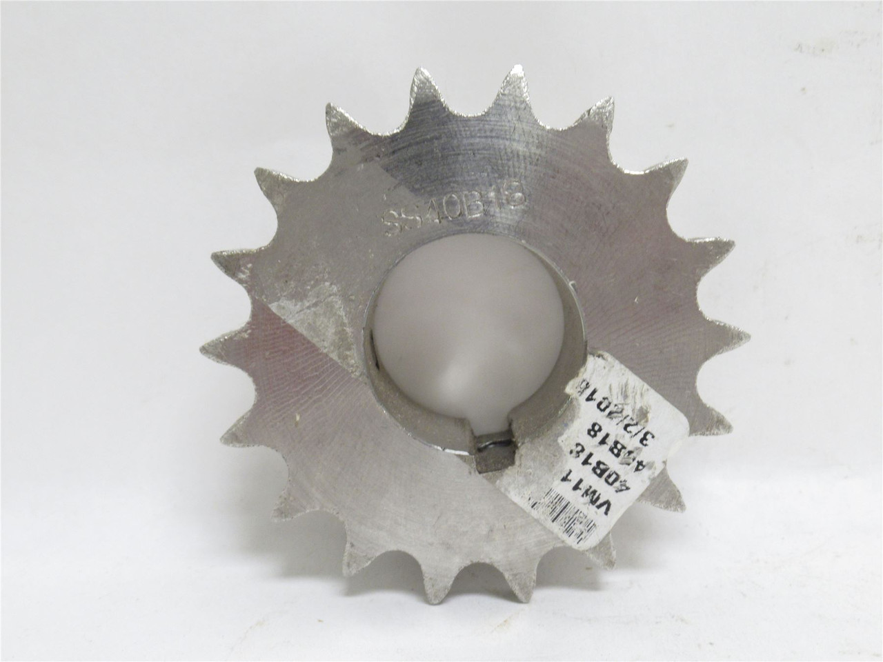 MFG- SS40B18 X 1-1/4; Sprocket #40; SS; 18 Teeth; 1-1/4"ID