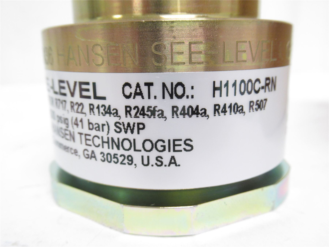 Hansen H1100C-RN; See-Level Liquid Indicator; 600PSIG