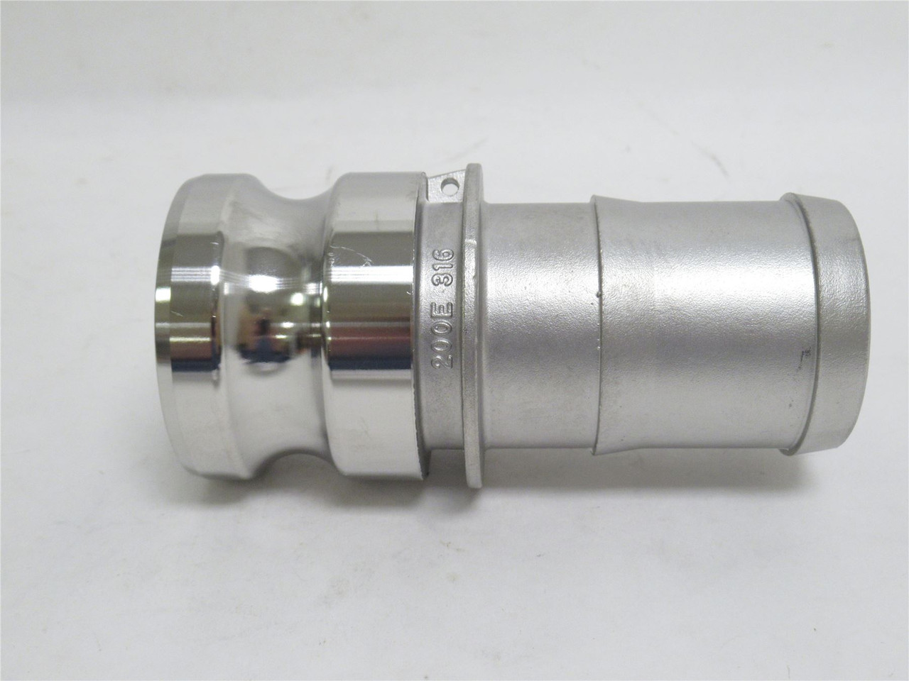 Industry-Std 3LX39A; Cam & Groove Adapter; SS-316; Size: 2"