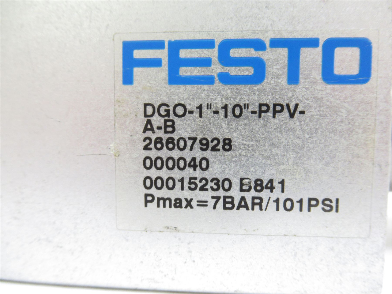 Festo DGO-1"-10"-PPV-A-B; Linear Drive Cylinder 1"ID x 10" Stk