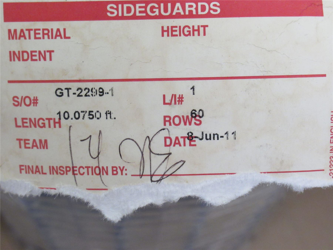 Intralox S850-24-10; Blue Conveyor Belt; 24" Wide; 10' Long