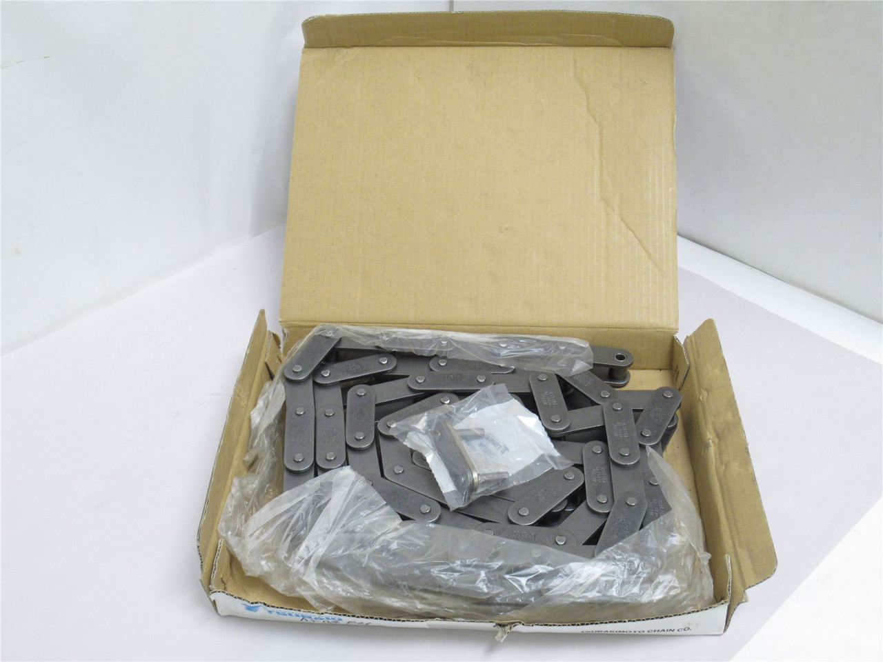 Tsubaki C2080HR-10; Steel Riveted Pin Chain #80; 10' Long