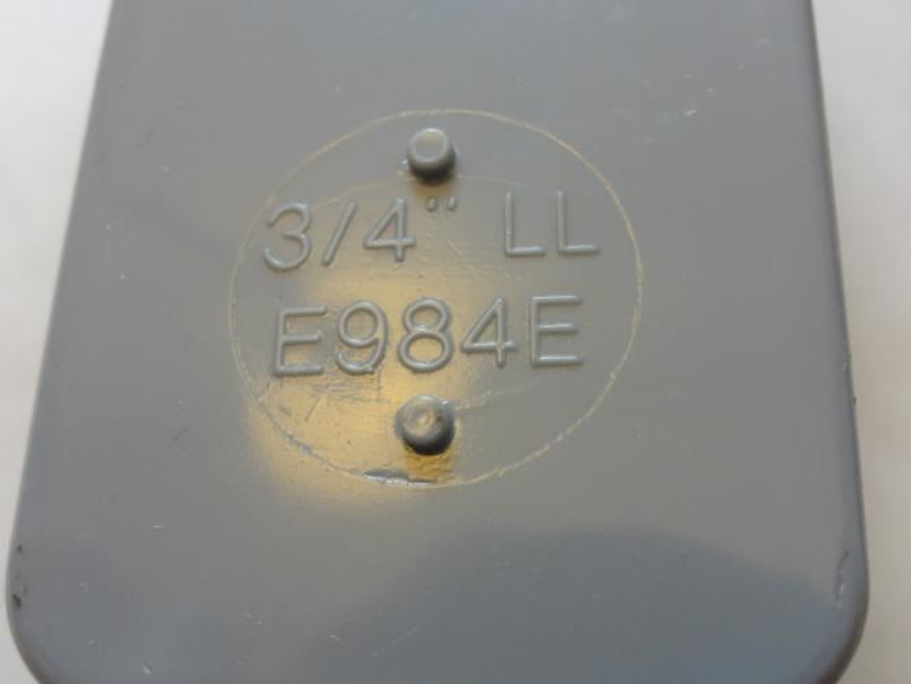 Carlon E984E; Lot-3 Conduit Body; Size: 3/4" LL; AWG-4