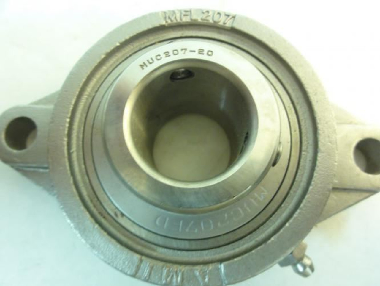 AMI MUCFL207-20; SS Flange Bearing; 2-Bolt; 1.25"ID